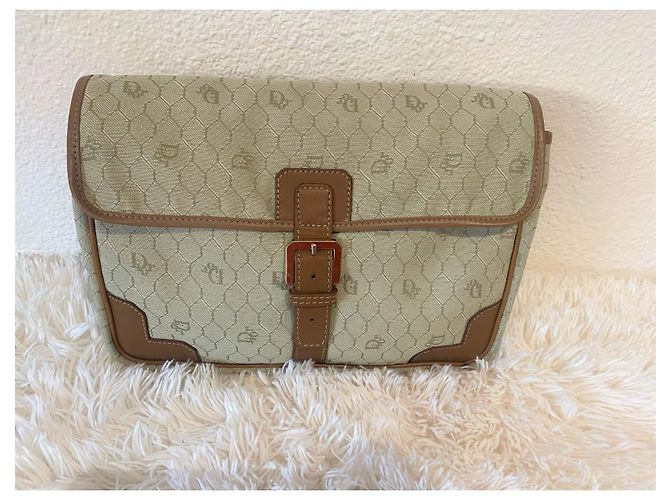 Set Borsa da Viaggio Christian Dior Beige in Tela - vista 6