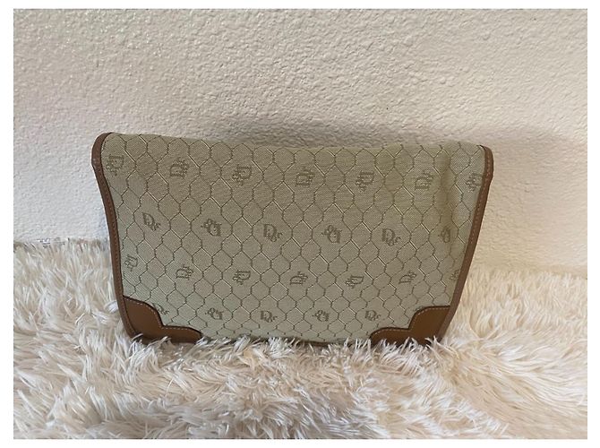 Set Borsa da Viaggio Christian Dior Beige in Tela - vista 7