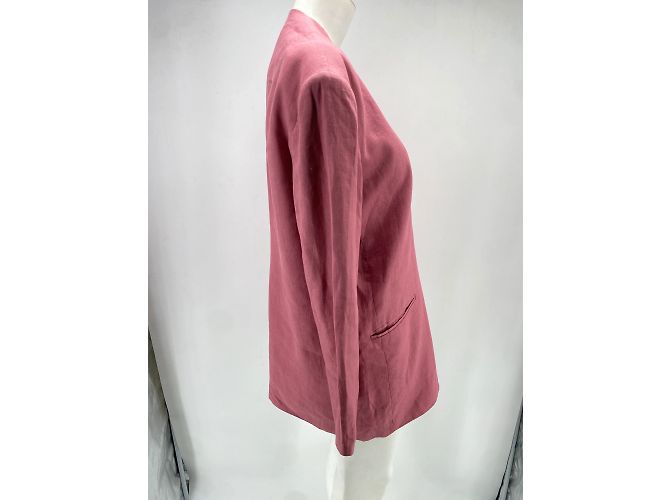 Autre Marque Chaquetas Albus Lumen T.UK 8 de lino Rosa - vista 3