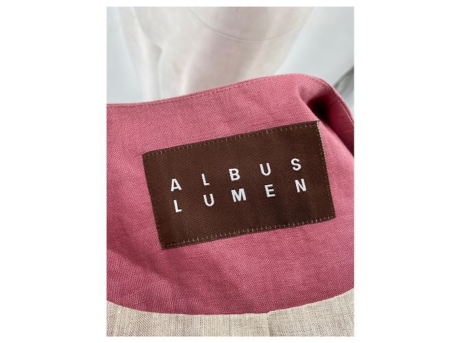 Autre Marque Chaquetas Albus Lumen T.UK 8 de lino Rosa - vista 5