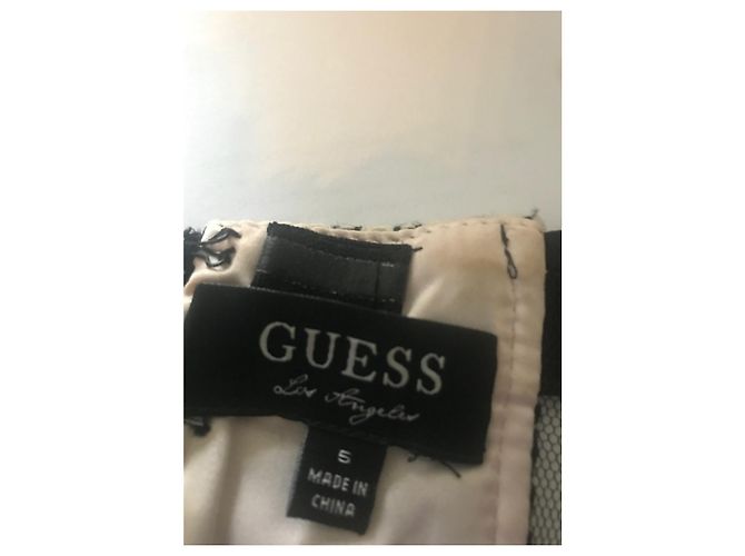 Guess Hahnentrittkleid Schwarz Weiß - Ansicht 7