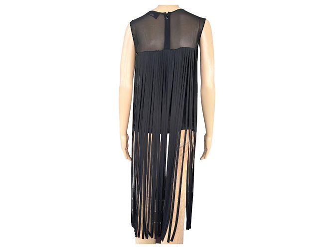 Philipp Plein Fransenbluse Schwarz - Ansicht 2
