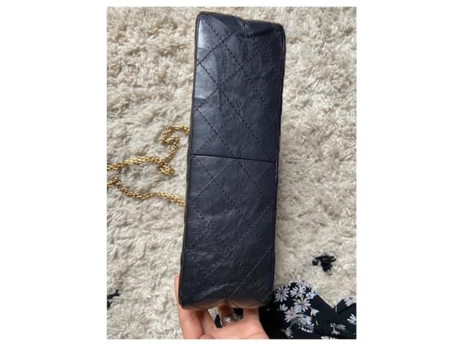 Chanel sacco 2.55 ORO NERO - vista 2