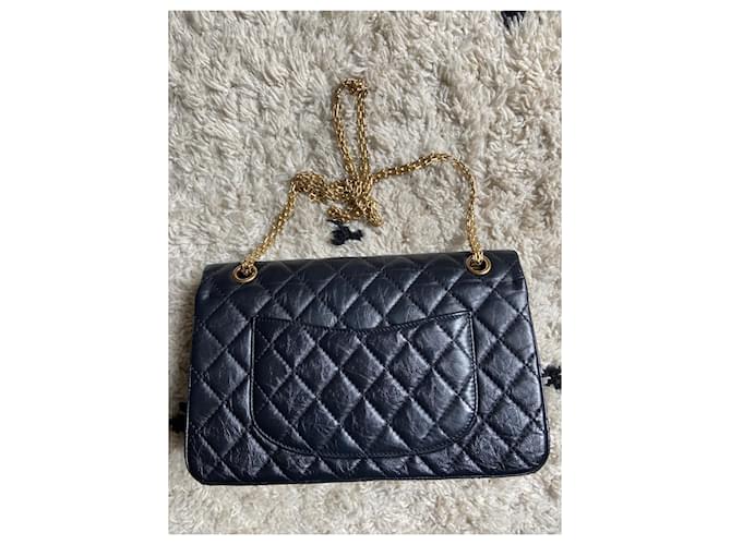 Chanel sacco 2.55 ORO NERO - vista 3