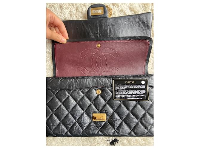 Chanel sacco 2.55 ORO NERO - vista 4