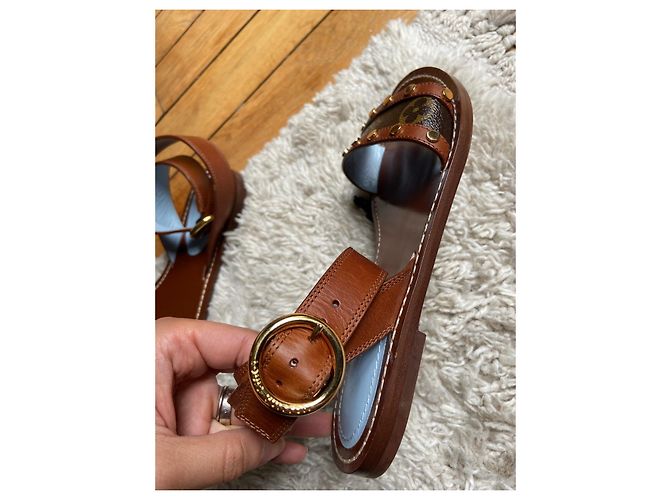 Louis Vuitton sandali 37 Marrone - vista 3