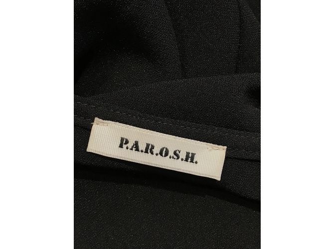 PAROSH Kleider T.International XS Polyester Schwarz - Ansicht 4