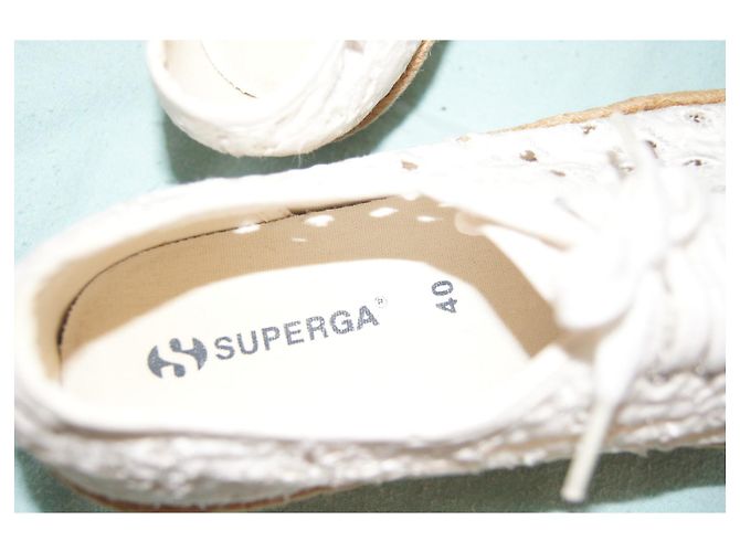 Sneakers Superga con ricamo inglese - vista 6