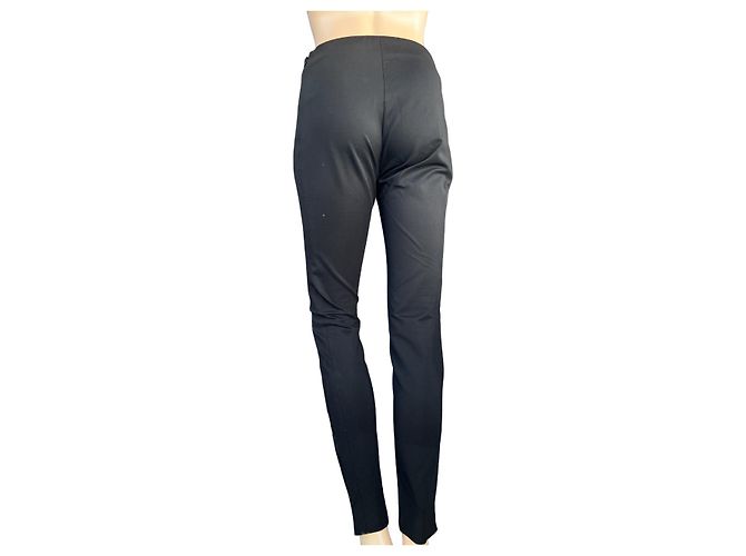 Pantalones elásticos negros Balenciaga de rayón - vista 2