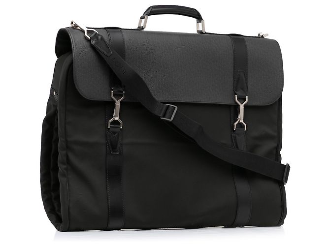 Porta abiti Louis Vuitton nero Taiga Gibeciere - vista 2
