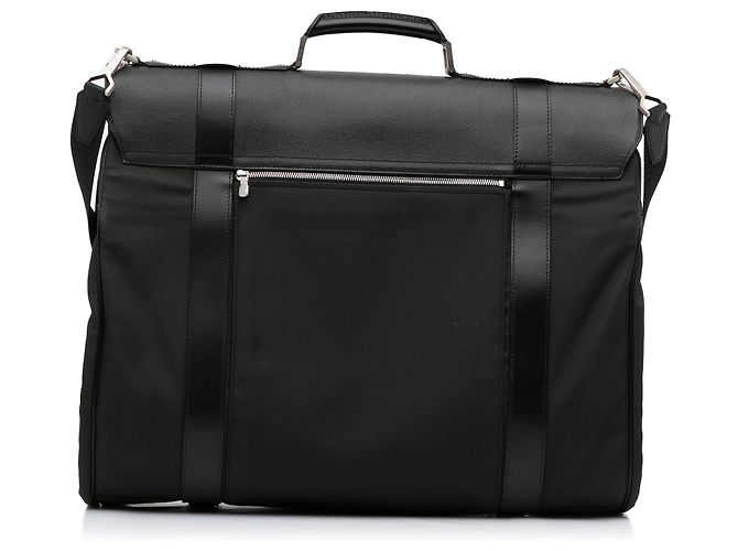Porta abiti Louis Vuitton nero Taiga Gibeciere - vista 4