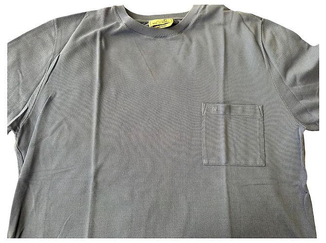 Hermès Vintage cotton piquet tshirt Light blue - view 5