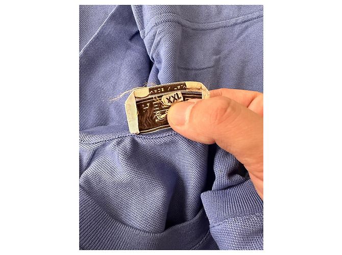 Hermès Vintage cotton piquet tshirt Light blue - view 6