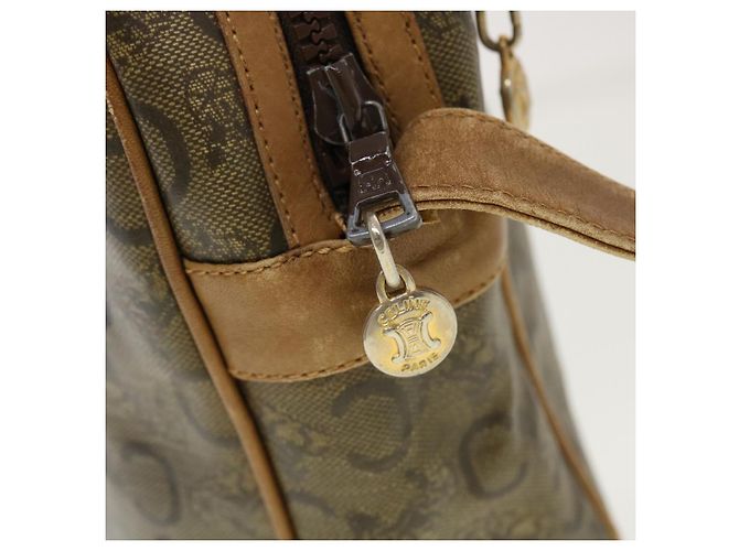 Céline CELINE C Borsa a tracolla in tela di macadam Beige Auth 41264 - vista 10