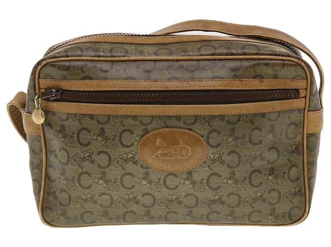 Céline CELINE C Borsa a tracolla in tela di macadam Beige Auth 41264 - vista 13