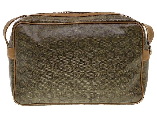 Céline CELINE C Borsa a tracolla in tela di macadam Beige Auth 41264 - vista 2
