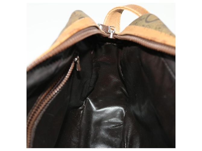 Céline CELINE C Borsa a tracolla in tela di macadam Beige Auth 41264 - vista 20