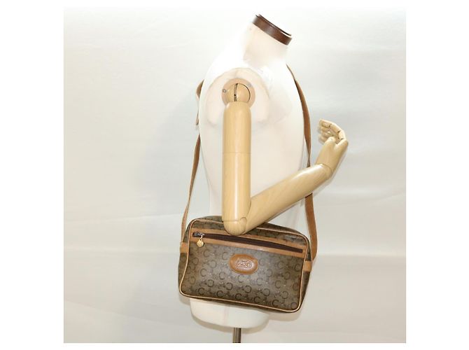 Céline CELINE C Borsa a tracolla in tela di macadam Beige Auth 41264 - vista 23