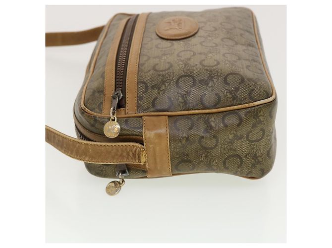 Céline CELINE C Borsa a tracolla in tela di macadam Beige Auth 41264 - vista 3