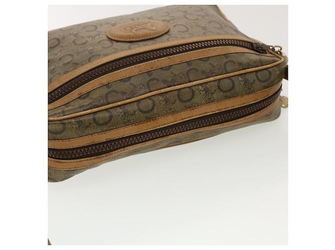 Céline CELINE C Borsa a tracolla in tela di macadam Beige Auth 41264 - vista 6