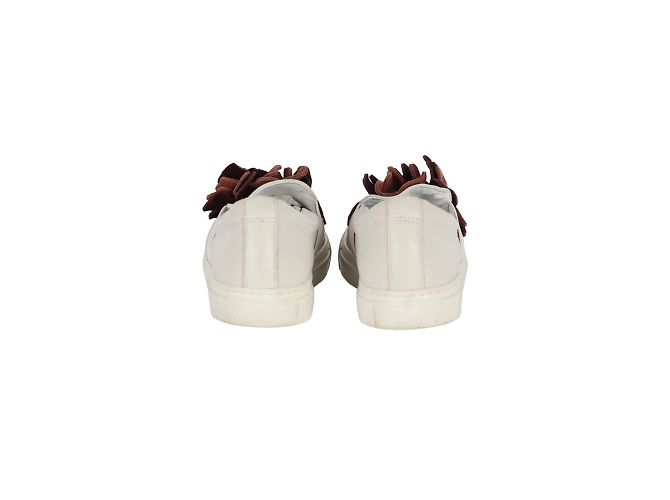 Sneaker Lanvin con applicazioni floreali Bianco - vista 3