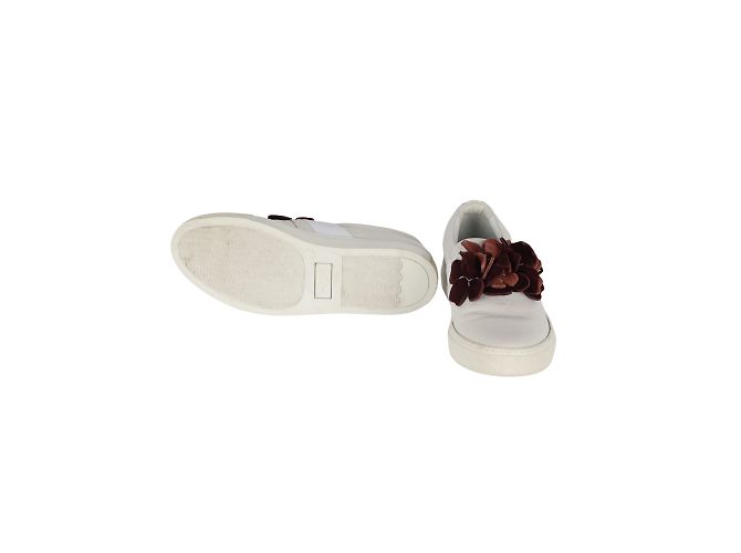 Sneaker Lanvin con applicazioni floreali Bianco - vista 4