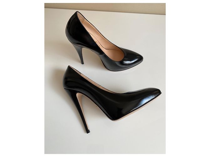 Décolleté Gucci Regent in pelle di vitello nera Nero - vista 2