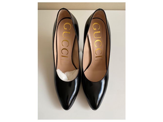Décolleté Gucci Regent in pelle di vitello nera Nero - vista 3