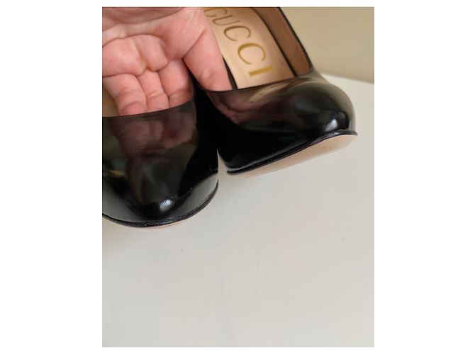 Décolleté Gucci Regent in pelle di vitello nera Nero - vista 7
