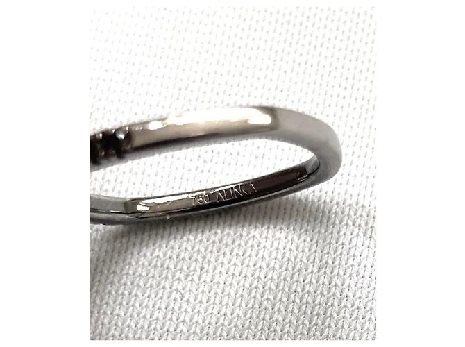 Autre Marque Alinka Half Infinity Ring Schwarzer Diamant & 18Weißgold - Ansicht 3