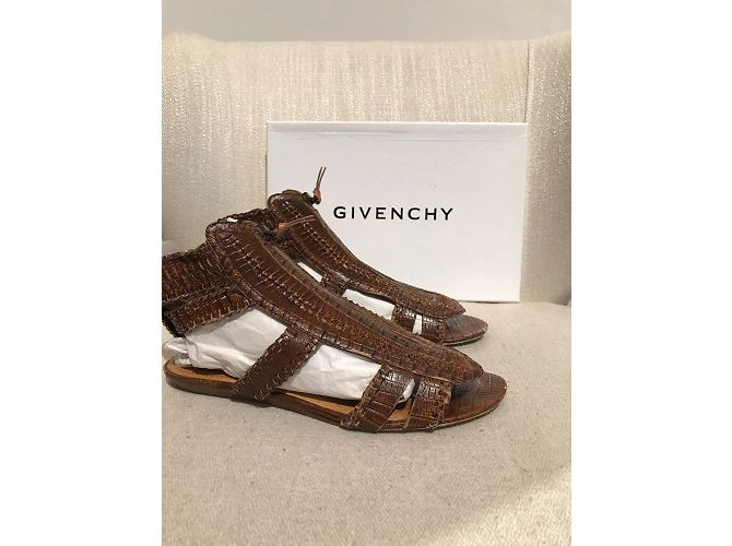 GIVENCHY Sandalen T.EU 38.5 Leder Braun - Ansicht 7