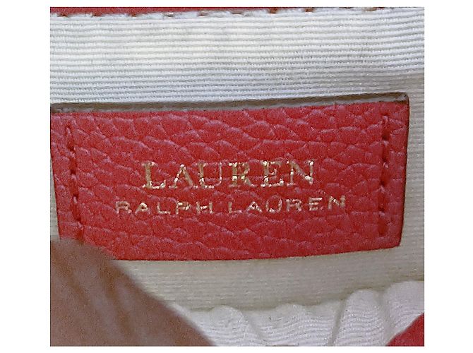 Borsa a mano Ralph Lauren in pelle rossa Rosso - vista 3