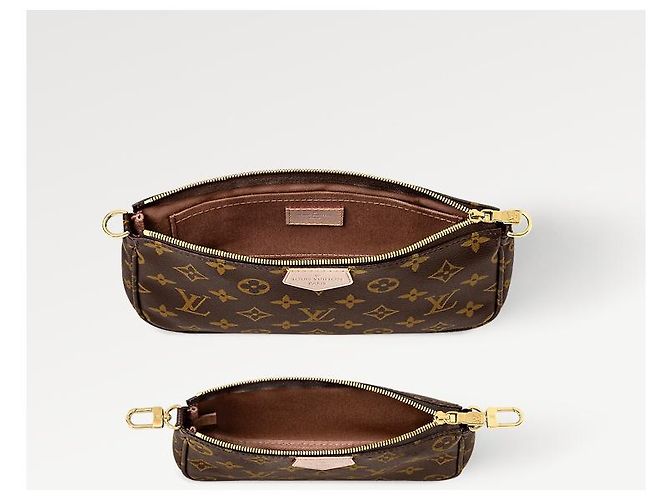 Louis Vuitton LV Multipochette in tela nuova Marrone - vista 3