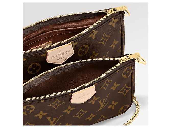 Louis Vuitton LV Multipochette in tela nuova Marrone - vista 4