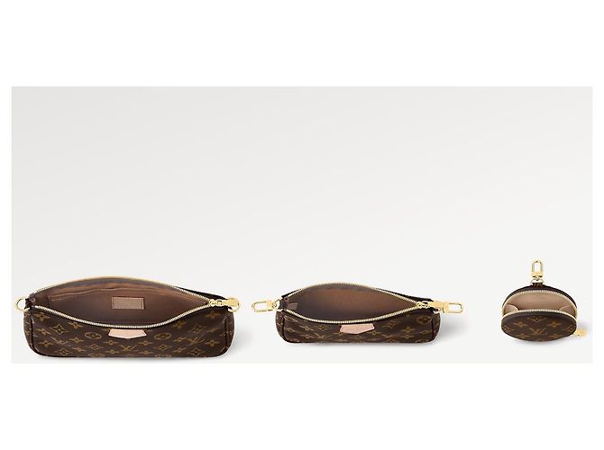 Louis Vuitton LV Multipochette tela nuova Marrone - vista 3