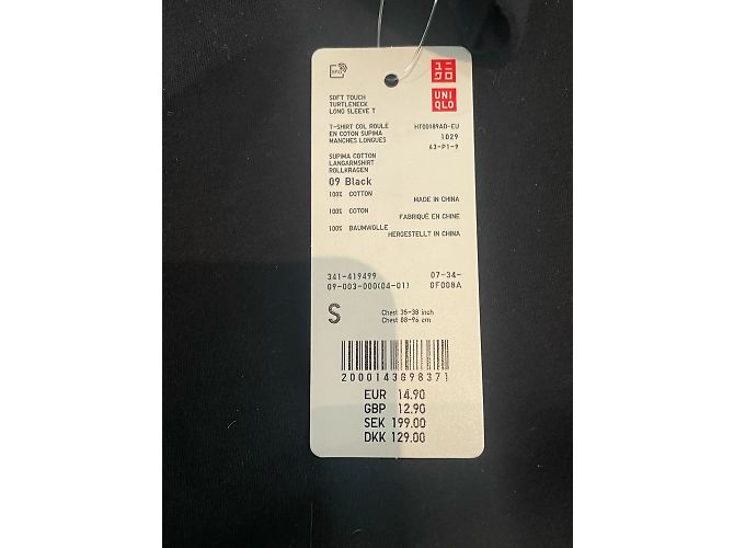 UNIQLO Tops T.Internacional S Algodón - vista 3