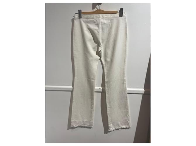 Jeans Chloé T.FR 38 Cotone Bianco - vista 2
