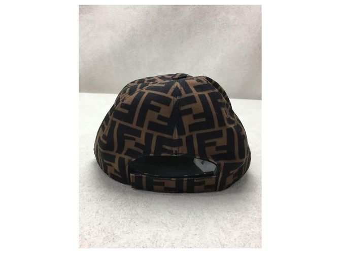 **Casquette en coton marron FENDI KIDS - vue 3