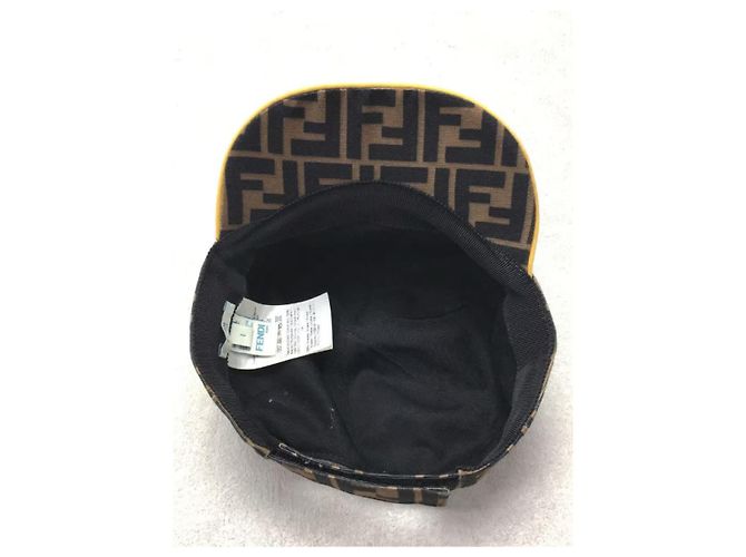 **Casquette en coton marron FENDI KIDS - vue 4