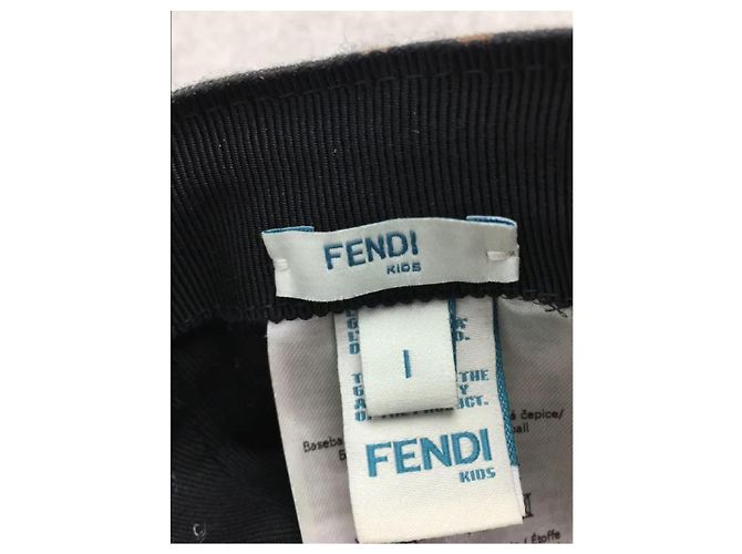 **Casquette en coton marron FENDI KIDS - vue 5