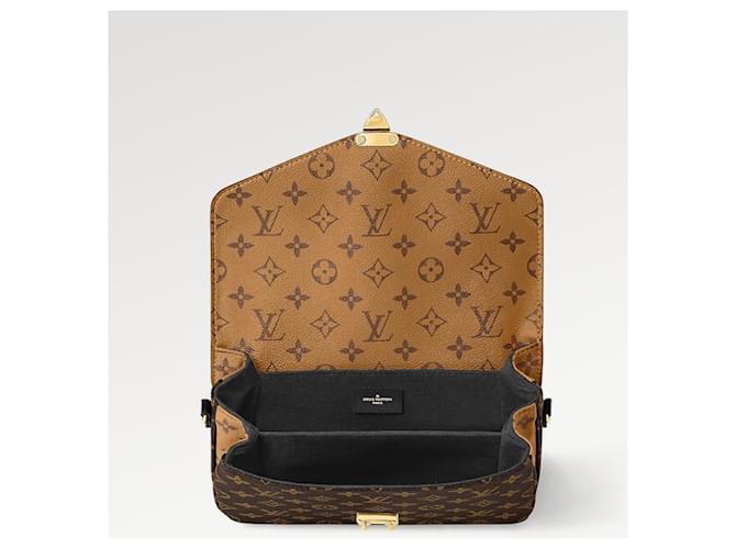 Borsa Louis Vuitton Monogram Reverse Metis Marrone - vista 3