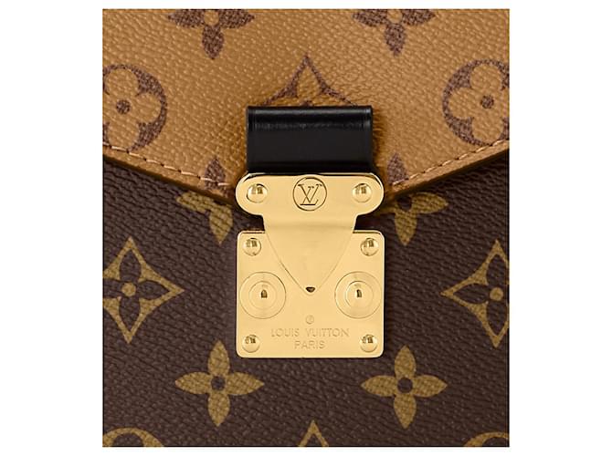Borsa Louis Vuitton Monogram Reverse Metis Marrone - vista 4