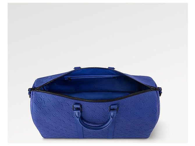 Louis Vuitton LV Keepall 50 leather blue new - view 3