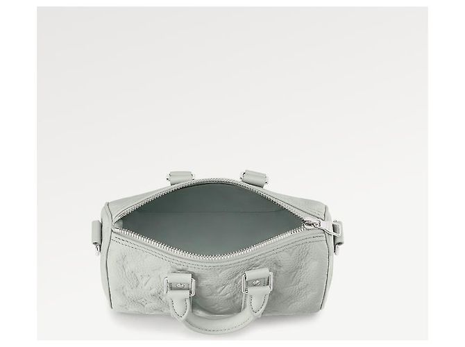 Abbesses Louis Vuitton LV Keepall 25 grigio cuoio - vista 3