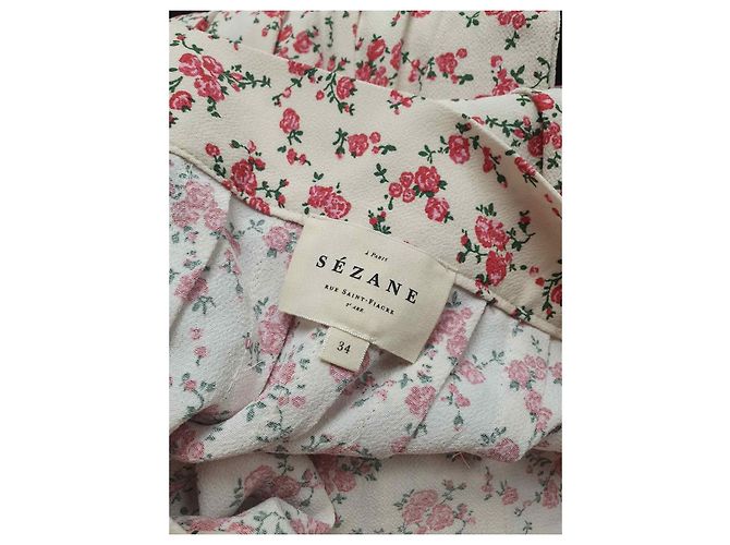 SéZane Tabata Rock Rosa Druck Viscose Mehrfarben - Ansicht 5