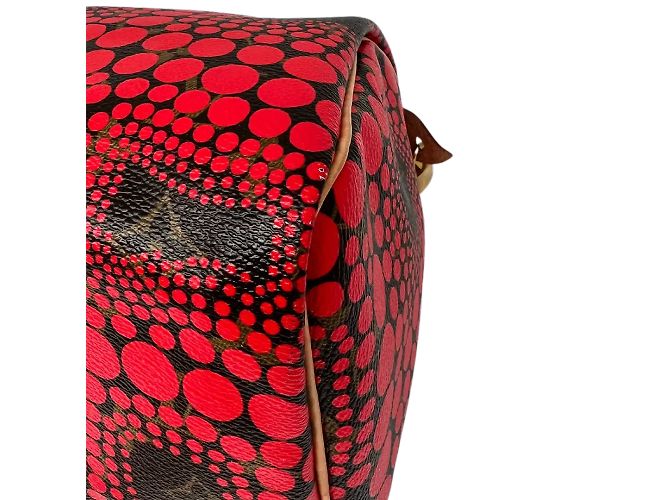 Louis Vuitton x Kusama Yayoi 2012 Speedy in edizione limitata 30 rosso / Molto buona - vista 10