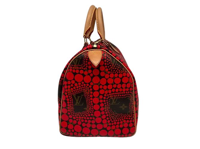 Louis Vuitton x Kusama Yayoi 2012 Speedy in edizione limitata 30 rosso / Molto buona - vista 4