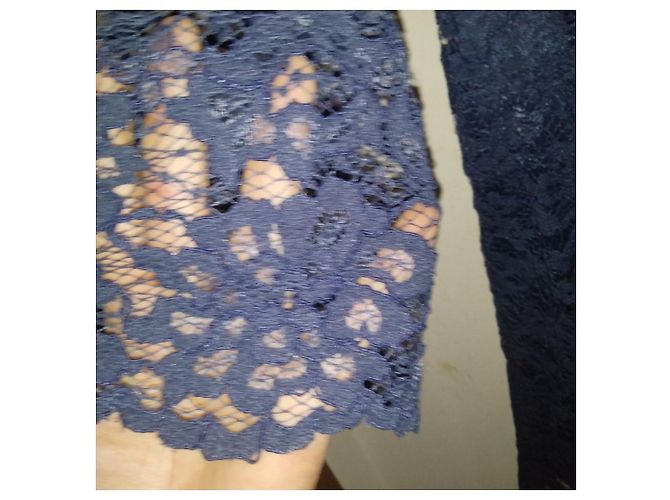 Blumarine Kleid aus blauer Spitze - Ansicht 5