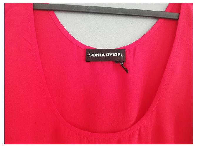 Canotta in seta rossa Sonia Rykiel Rosso - vista 3