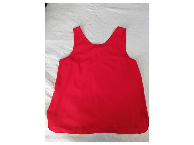 Canotta in seta rossa Sonia Rykiel Rosso - vista 4